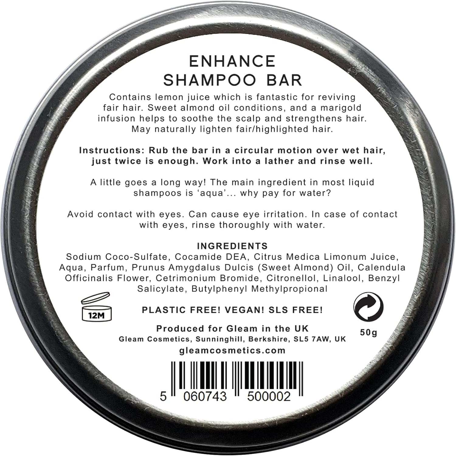 Gleam Enhance Shampoo Bar For Blonde Hair BigaMart