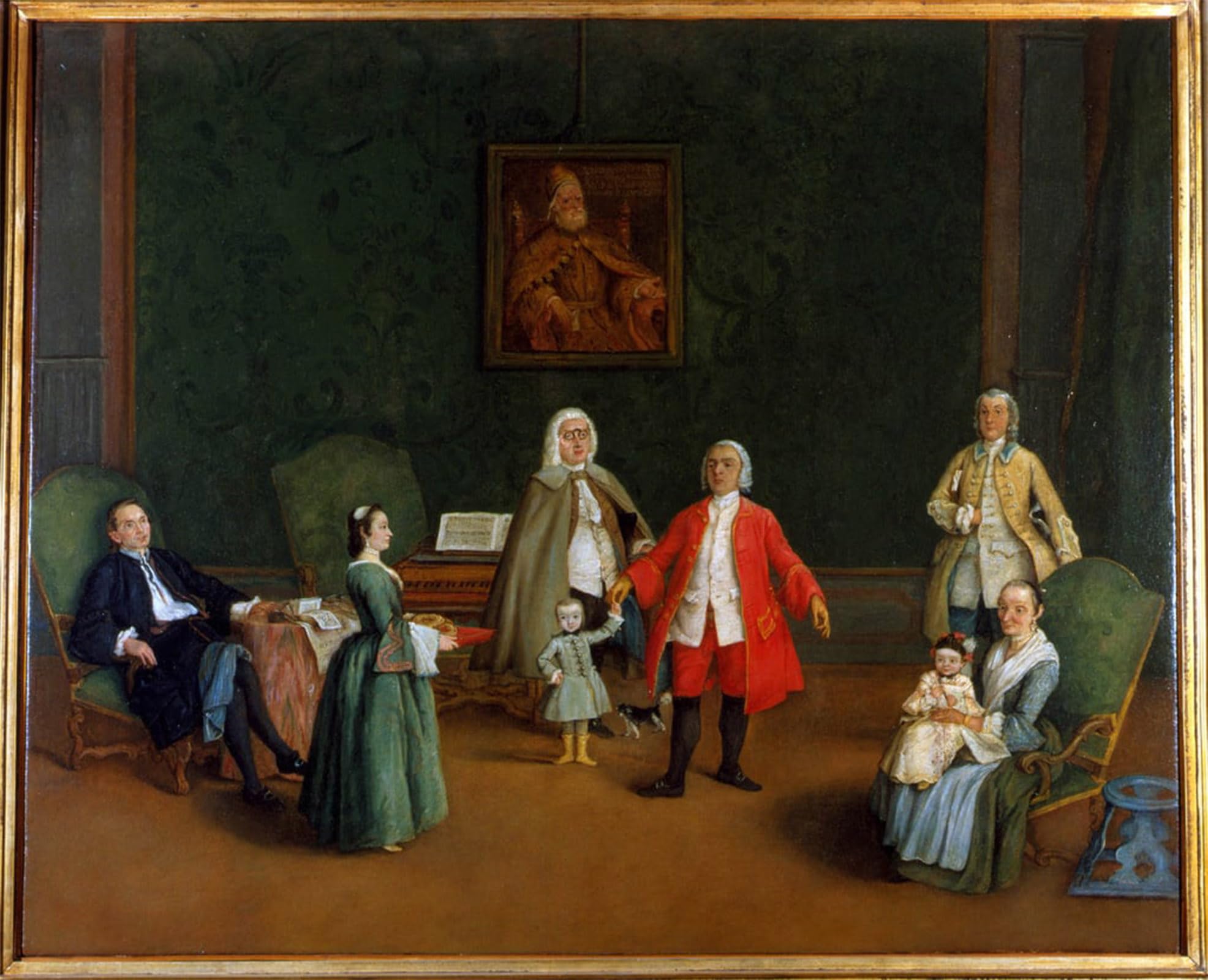 ARTXLXXBN Famous Prints Artwork Pictures Poster Painting Art Family Portrait Pietro Longhi by Pietro Longhi Artwork Landscape Pictures for Home Decor 60x90cm