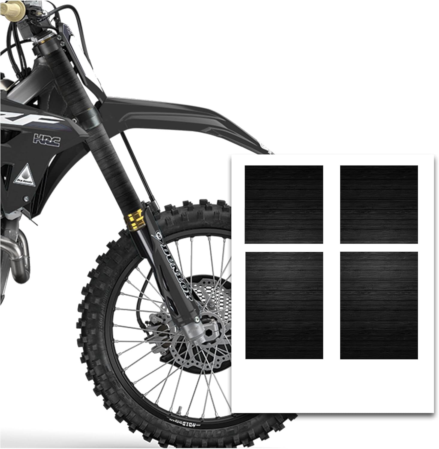 Front Fork Tube Wrap Vinyl Graphics Decal TT49 Compatible with MX Dirt Bike CRF250M KX250X KX450X YZ65