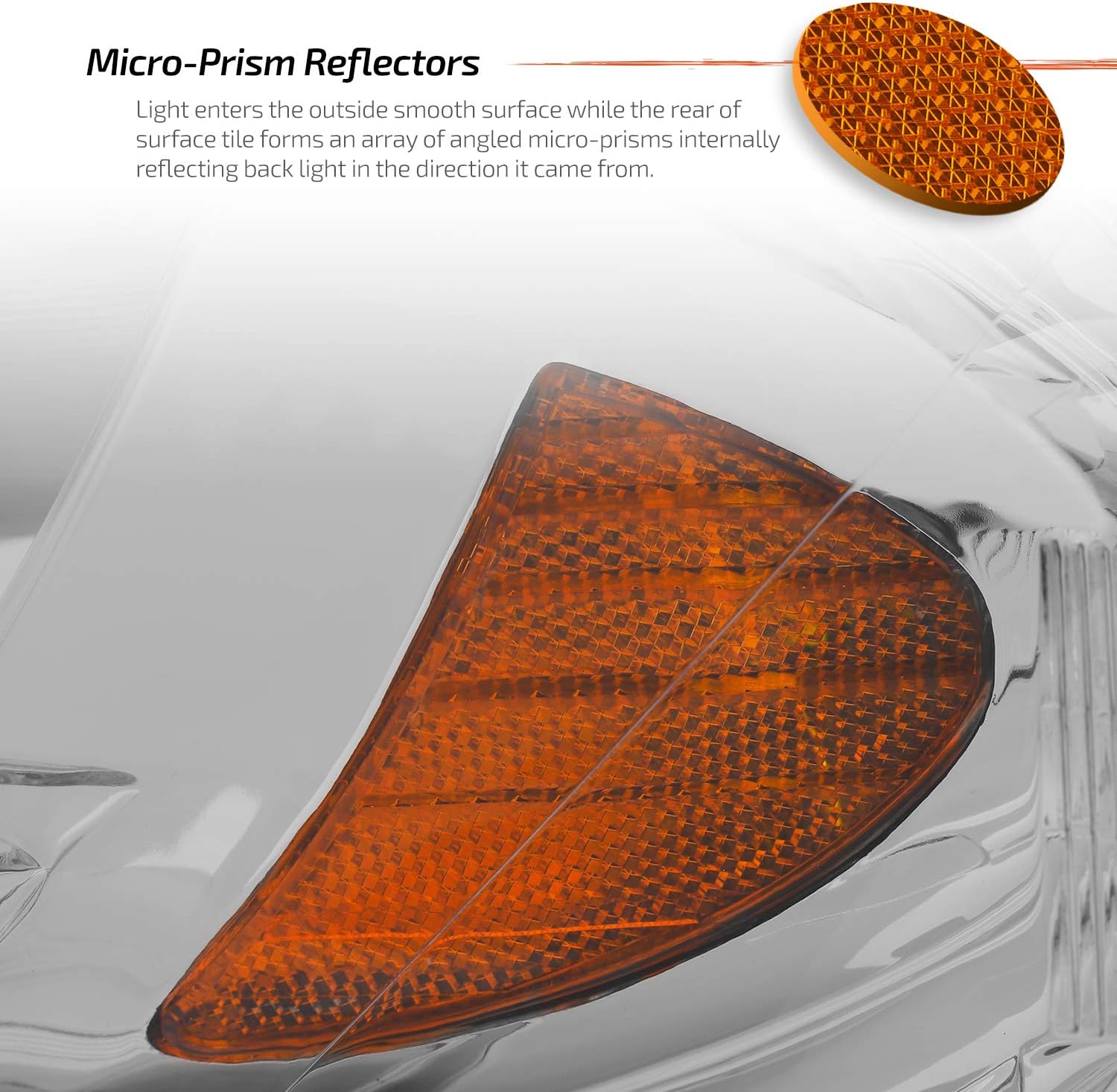 AKKON - Fits 2004 2005 Honda Civic Headlights Front Headlamps Pair Direct Replacement