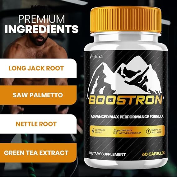 Boostron Capsules, Boostron Supplement Pills - Boostrom Maximum Strength Performance Blend Premium Advanced Formula All Natural Ingredients for Advanced Health Vitamin Support Reviews (60 Capsules)