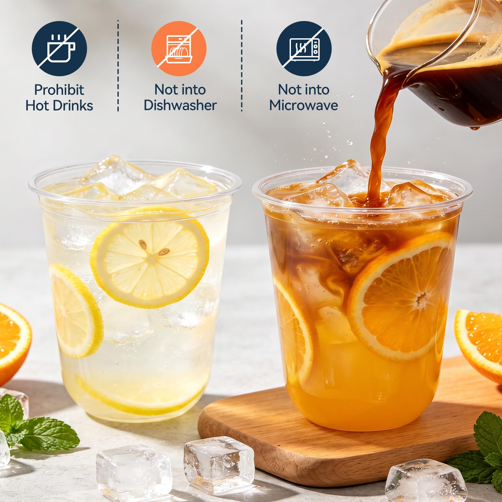 Disposable Cocktail Cups - 100 Pack -5