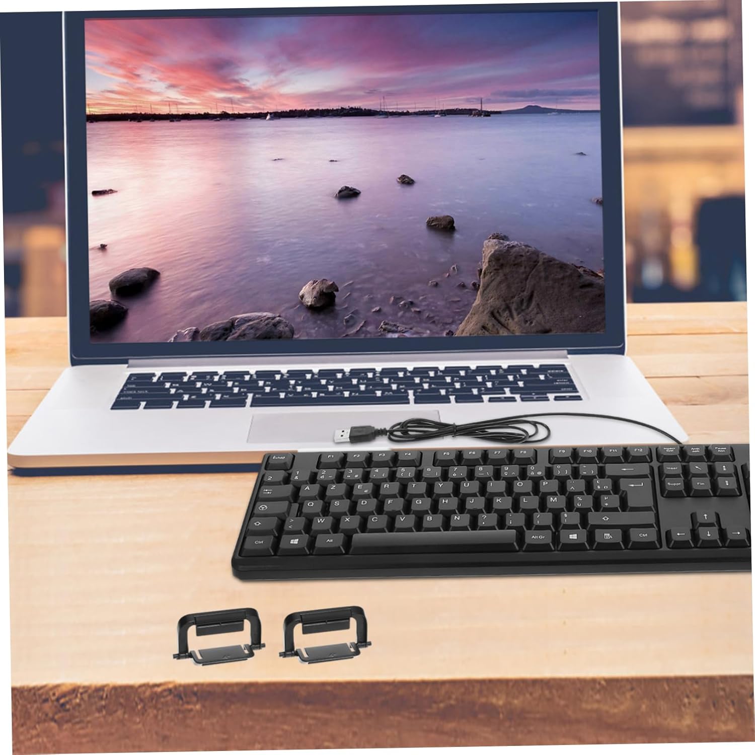 Gatuida 4pairs Keyboard Feet Replacement for Mechanical Keyboards Compatible Ergonomic Design for Better Typing Angle Lifting Legs
