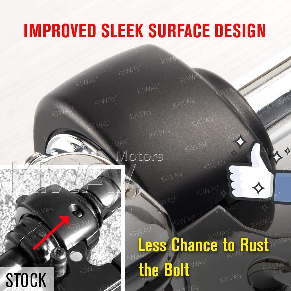 KiWAV Handlebar Switch Housing compatible for 2007 up Harley Davidson Dyna, Sportster, Touring Black