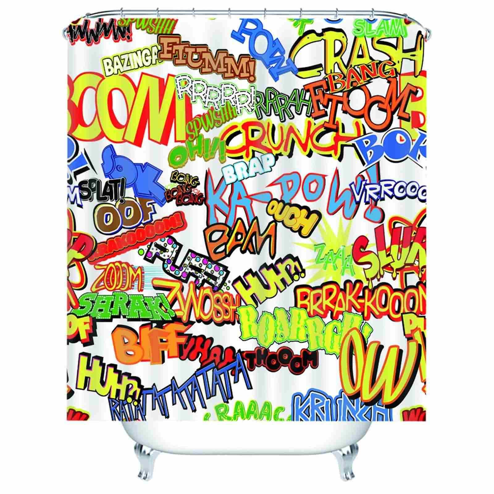 Rideau de douche pour baignoire 220x180 cm pour stopper l'eau dans la salle de bain