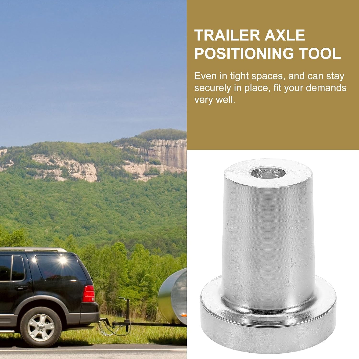 LIFKOME Semi Truck Tandem Slide Retainer Trailer Axle Pin Tool Silver Heavy Duty Slider Locking Pin for Trailers Campers and Rvs Axle Positioning Equipment