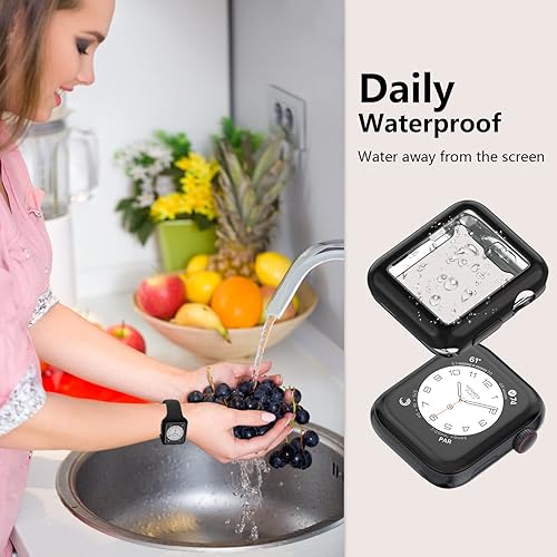 Miniatura 6 de Funda para Apple Watch de 1.496 pulgadas (1.496 in), protector de pantalla para iWatch de poliuretano termoplástico (TPU), funda transparente