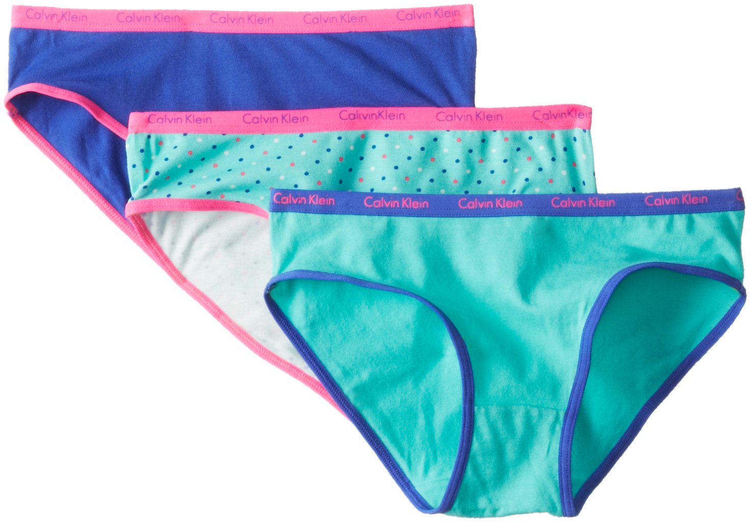 Calvin Klein Big Girls' 3 Pa Dotted Bikini