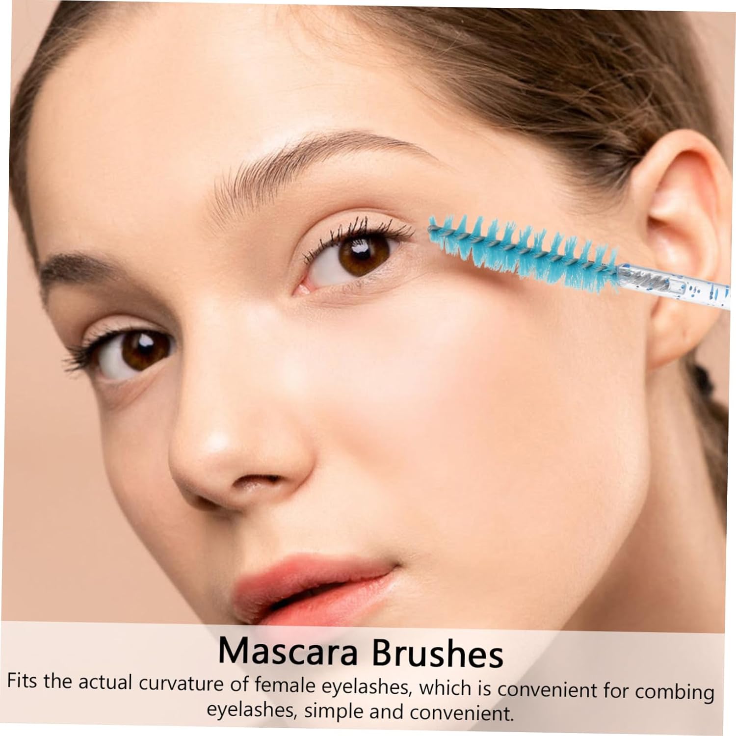 30pcs Disposable Eyelash Mascara Wands with Crystal Rod Tube Portable Eyebrow Applicators in Protective Clean Brush Makeup Tools for Travel Daily Use and Professional Random Color