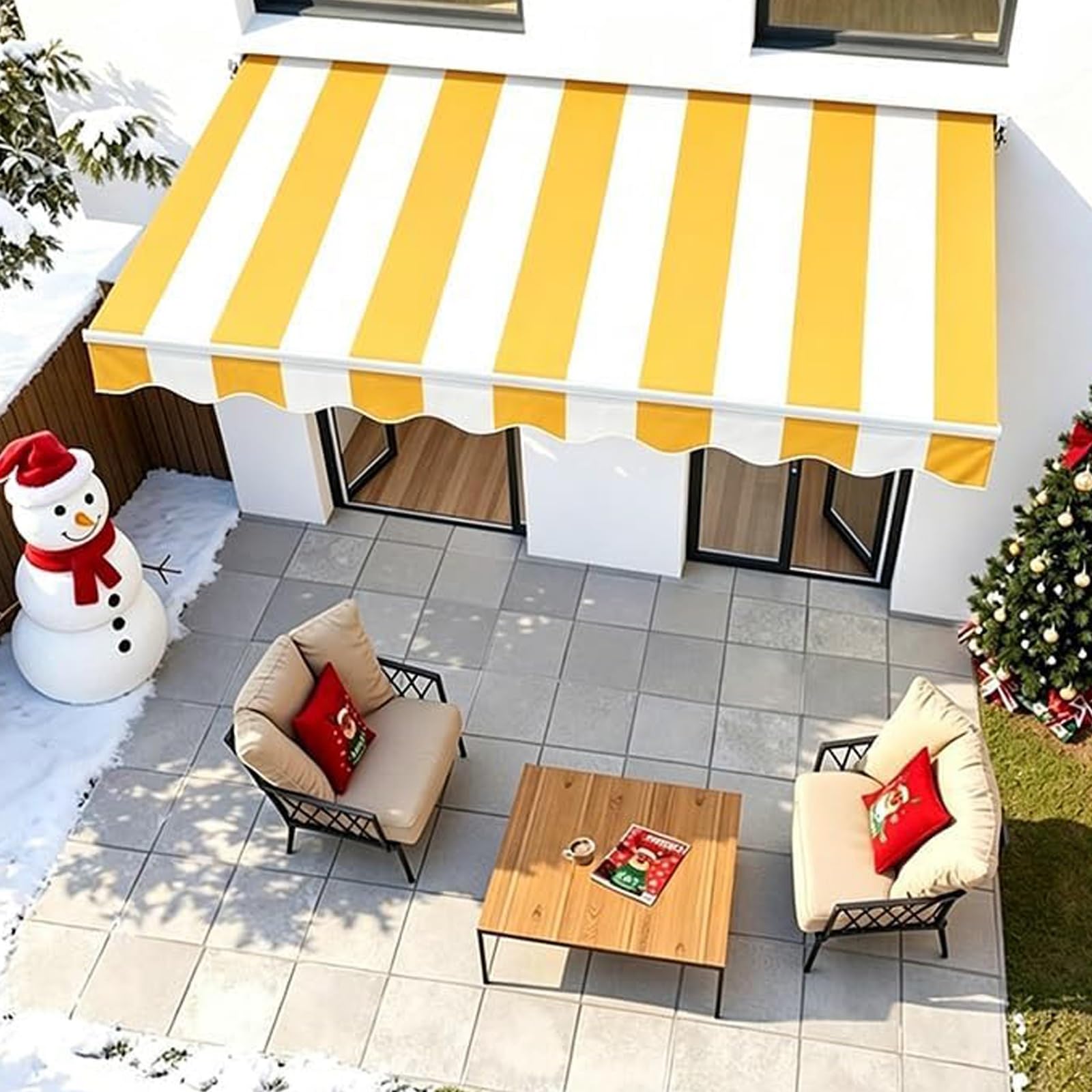 Tela impermeable para toldo de lona ideal para proteger el balcon y el patio