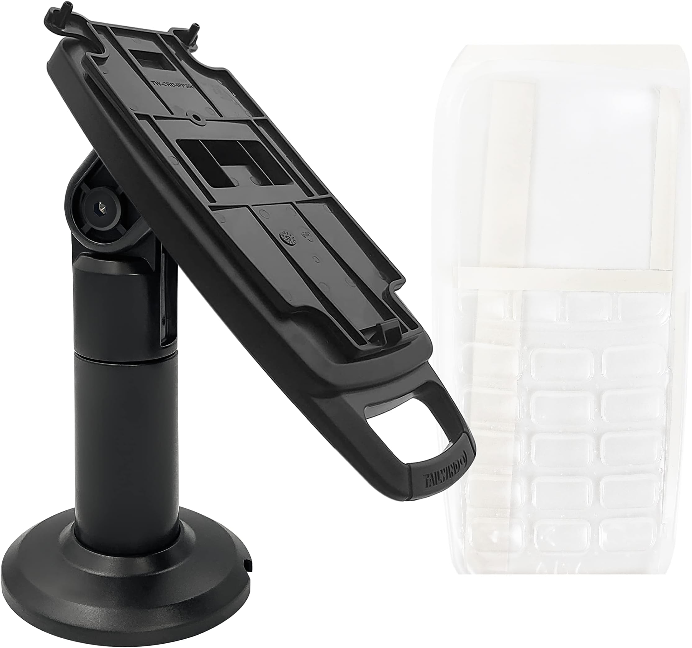 ENS Tailwind Ingenico IPP310/IPP315/IPP320/IPP350 7" Latch and Lock Pole Mount Terminal Stand with Full Device Protective Spill Cover