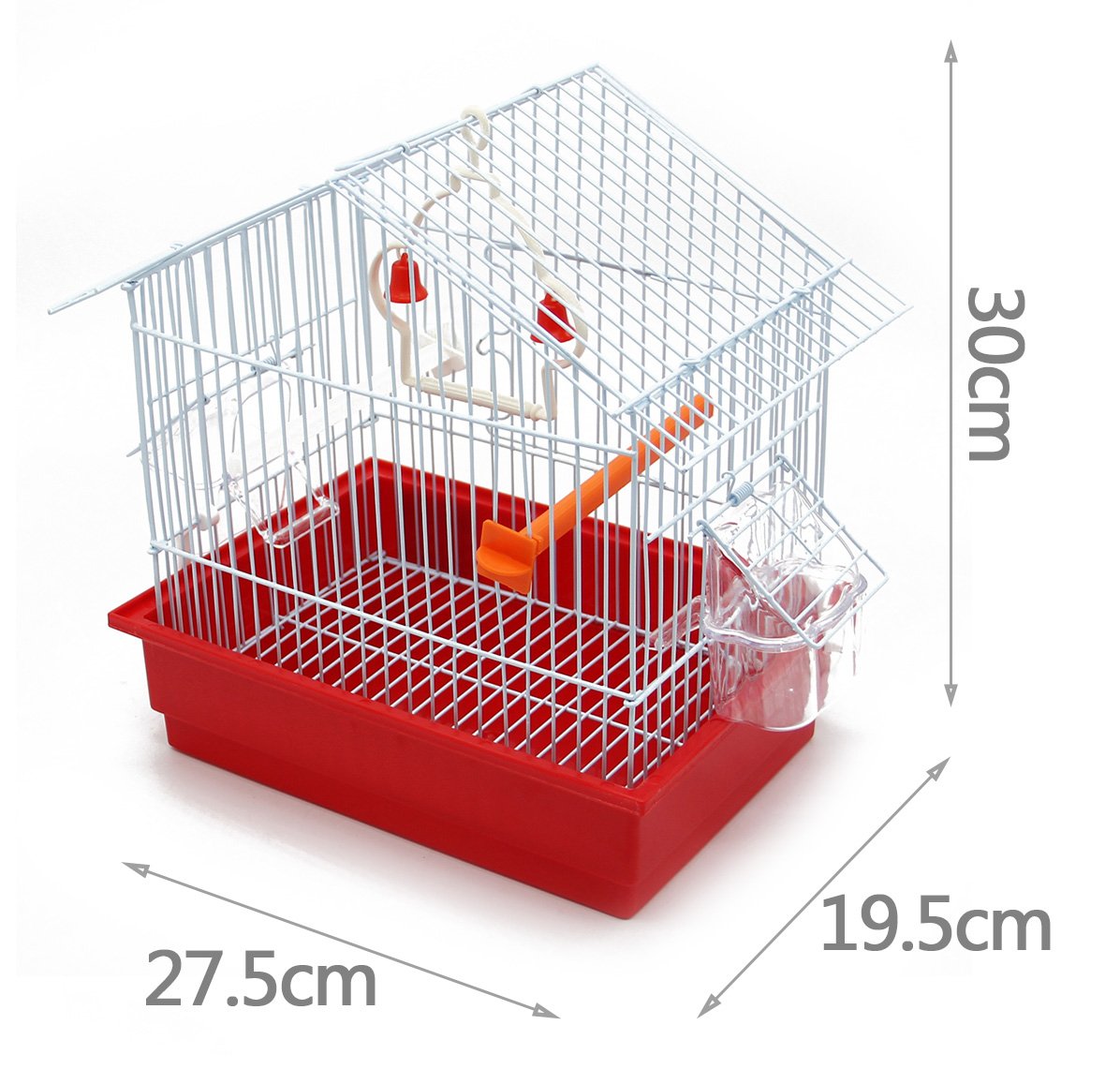 BPS Gabbia Uccelli Piccola 22.5x17x28cm - Con Accessori, Ideale Per Trasporto - Foto 14