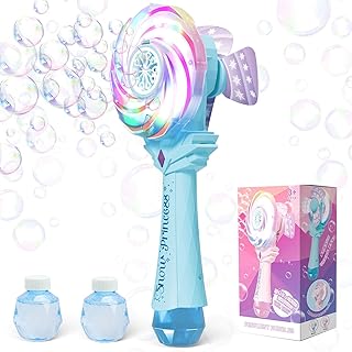 Britik Varitas de burbujas para niños y niñas, color azul