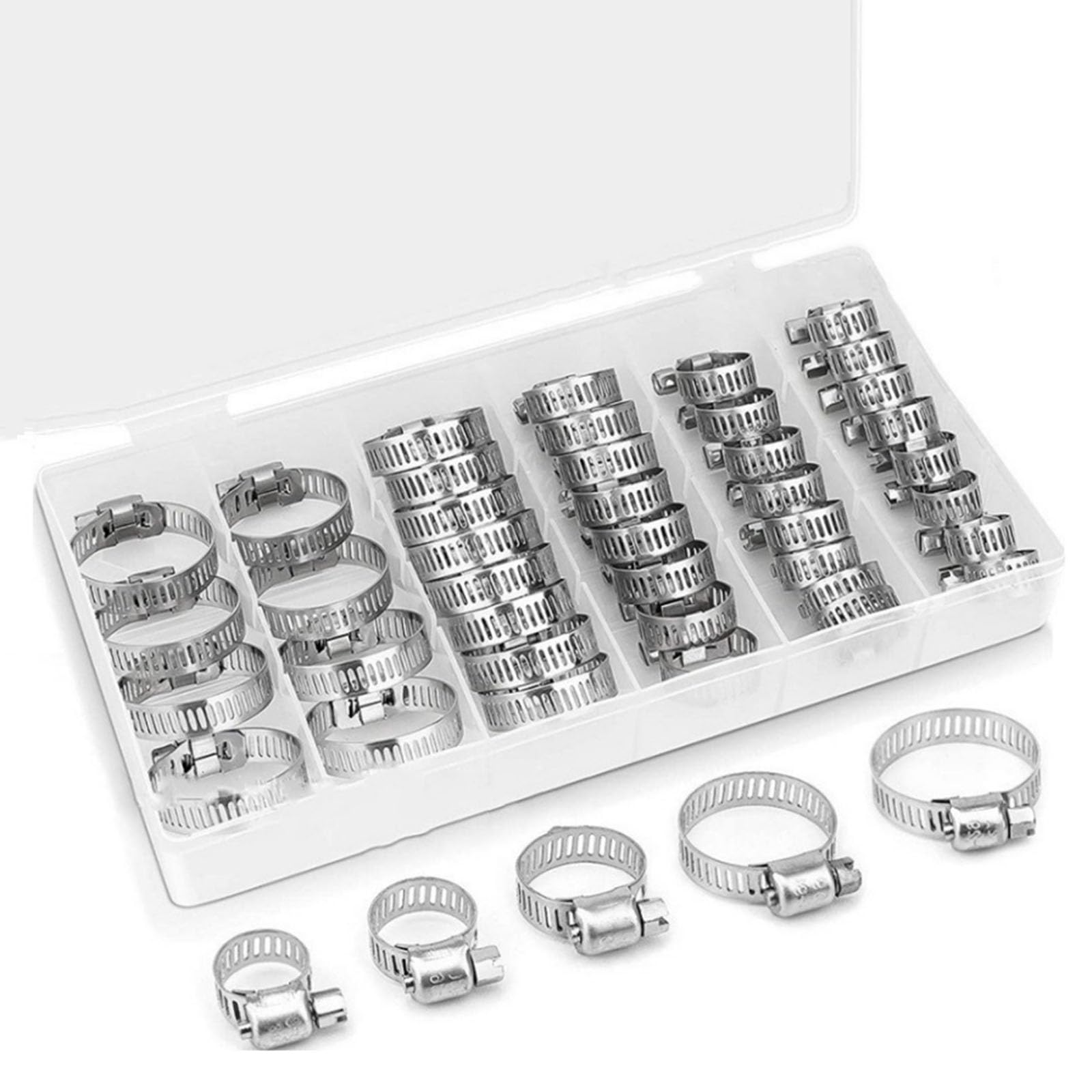 Type Rustless Steel Hose Clamps Proof Quickly Release for Pipes Systems Maintenance Rustless Steel Plumbing Clamps