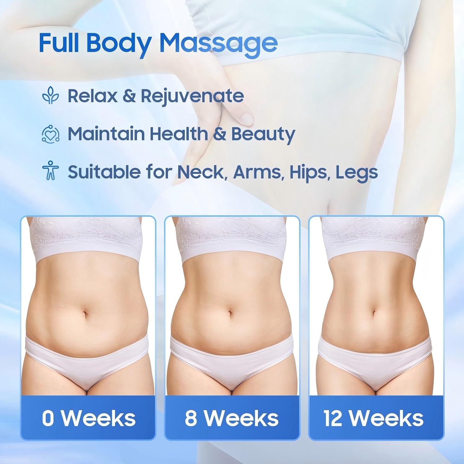 Deep Tissue Massage Gun for Women – 5 Massage Heads, Vibration Therapy for Muscle Recovery & Pain Relief, Cellulite Massager for Legs, Thighs, Abdomen, Neck & Shoulders, - Image 5