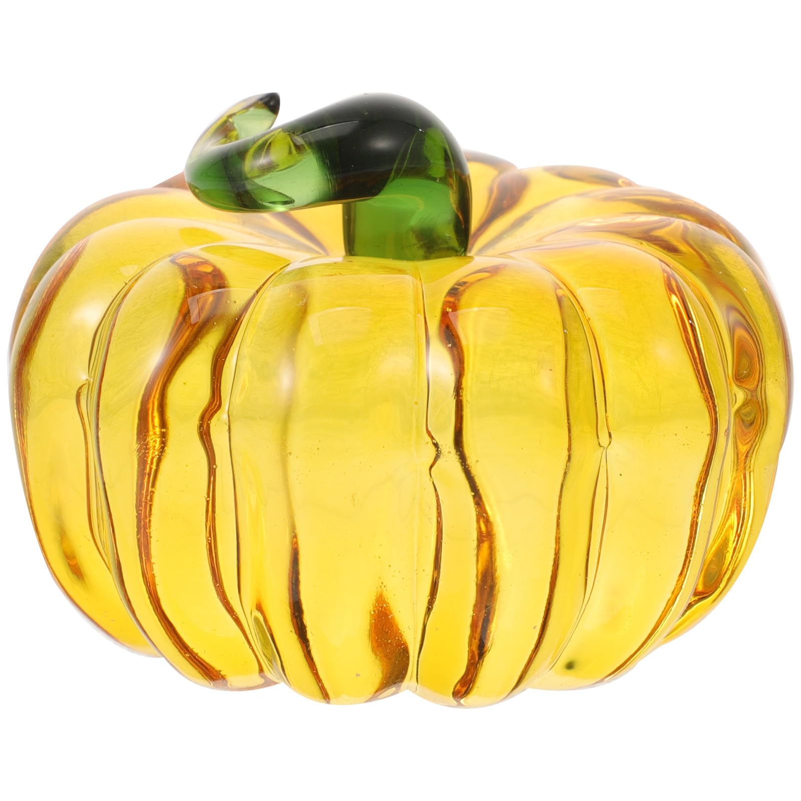 Calabaza de cristal Artibetter diseño en vidrio soplado adorno exclusivo de mesa para sala