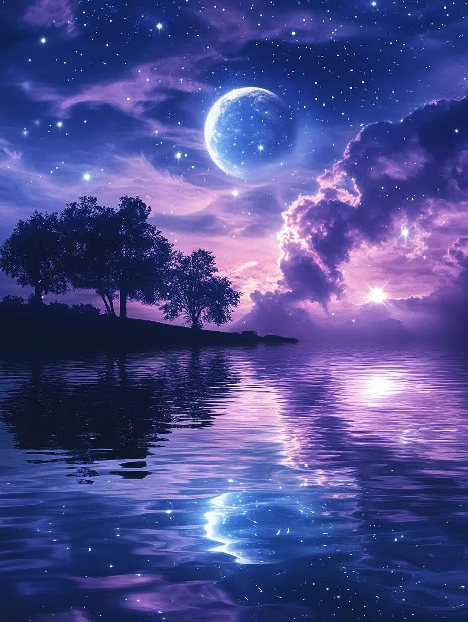 5D Gwieździste niebo zestaw do malowania diamentowego, zestaw DIY Lake Diamond Painting dla dorosłych, zestaw do malowania diamentowego dla dzieci, DIY rysunek diamentowy zestaw do malowania