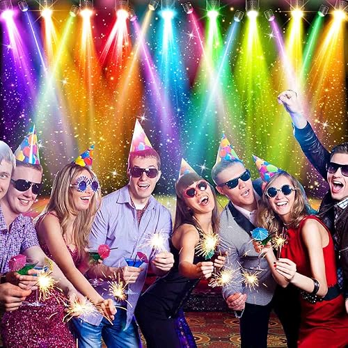 Miniatura 4 de Telón de fondo de discoteca de escenario arcoíris de 7 x 5 pies para fotografía de los años 70, 80 y 90, colorido fondo de música de discoteca rock,