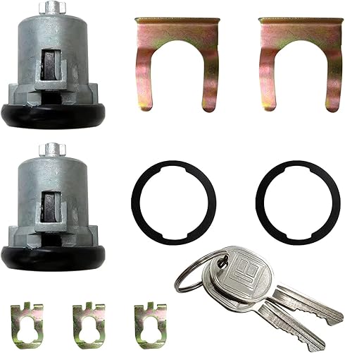 Miniatura 8 de Par de cilindros de bloqueo de puerta de repuesto con llaves para Chevrolet Monza 1975-1980