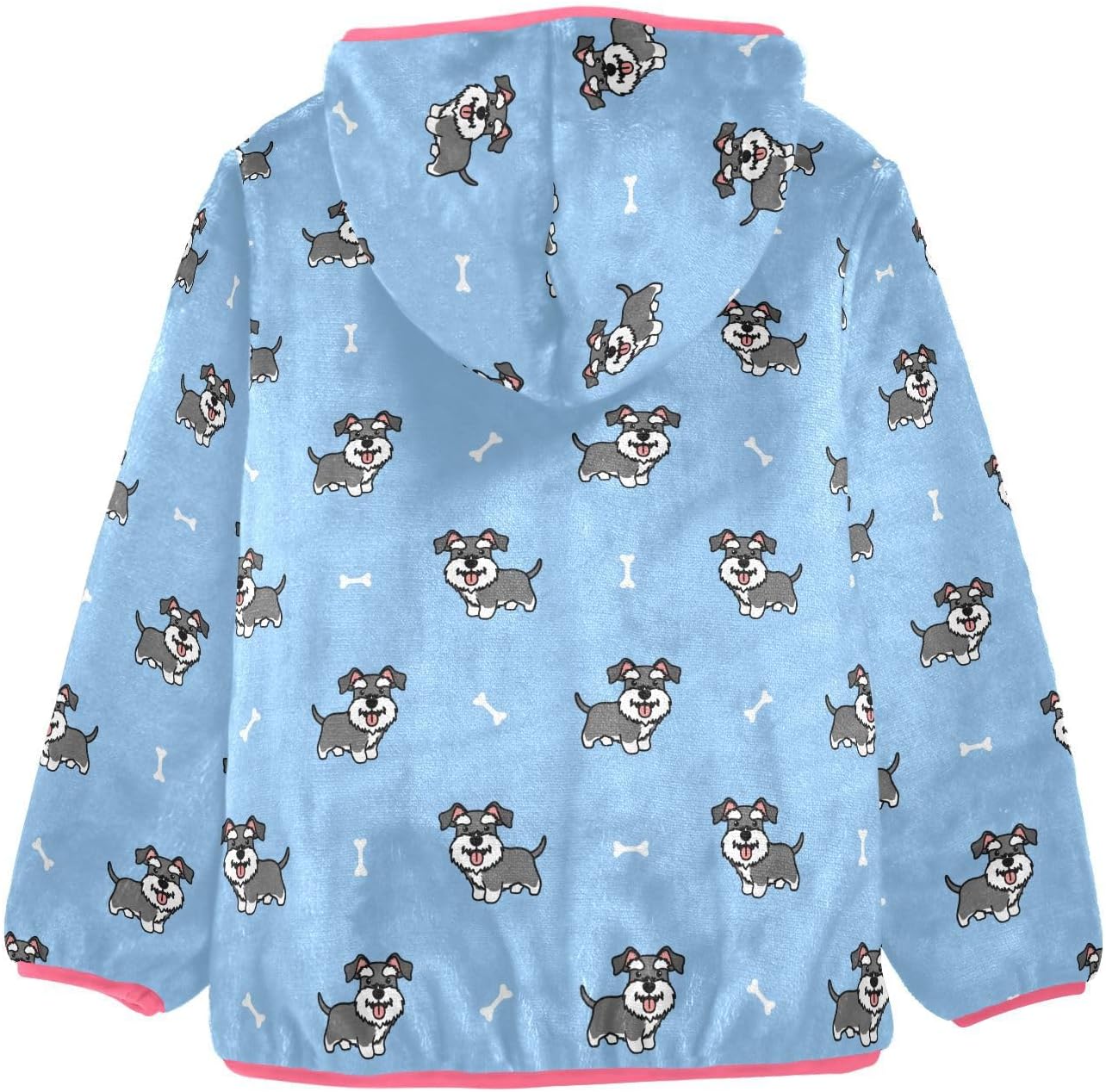 Toddler Fleece Jacket Baby Girls Hooded Zipper Long Sleeve Thick Warm Outerwear 3-10 Years