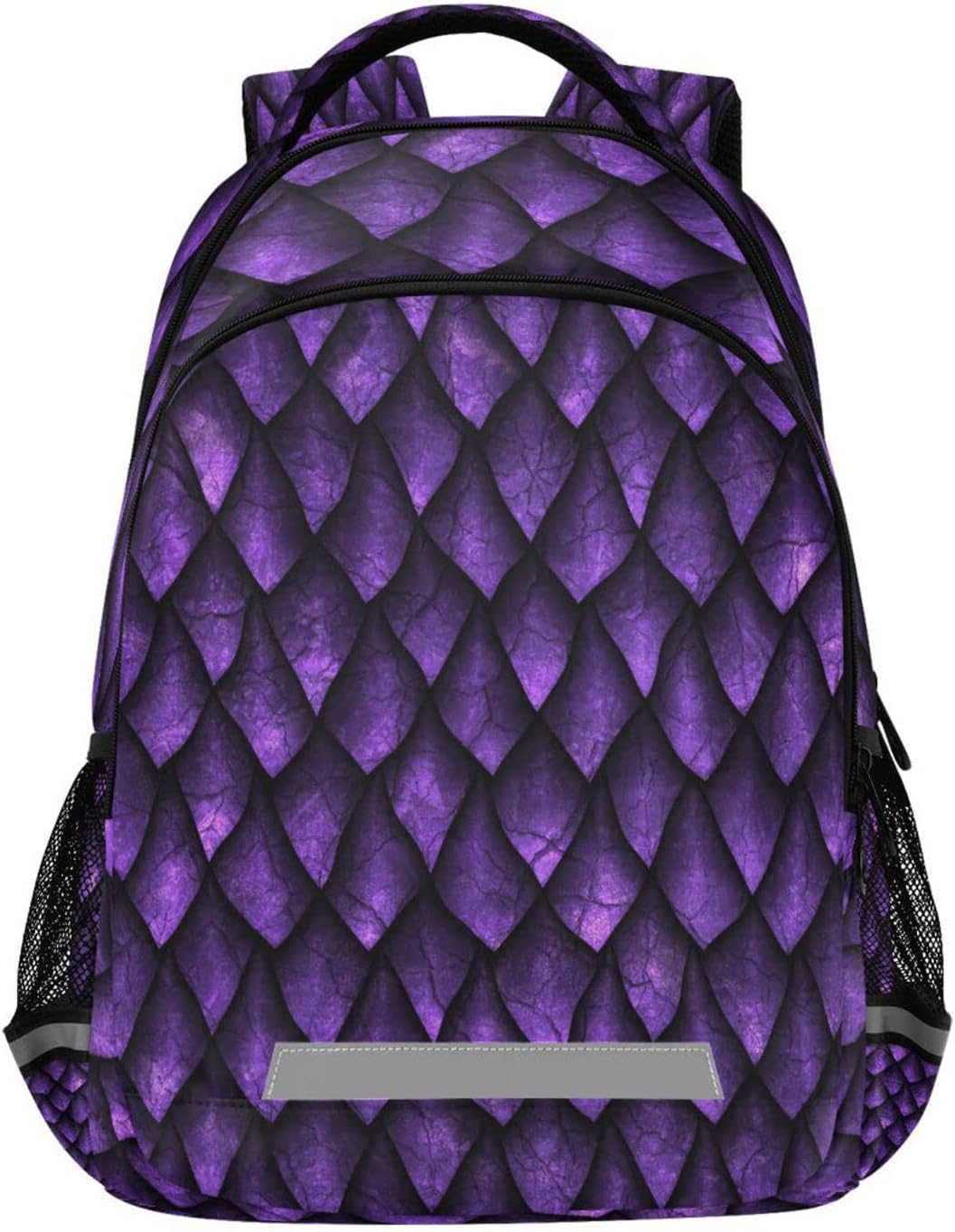 Purple Dragon Scales Backpack Laptop Backpacks Book Bags Water Resistant Daypack Durable College Shoulder Bag Sports Travel Day Pack