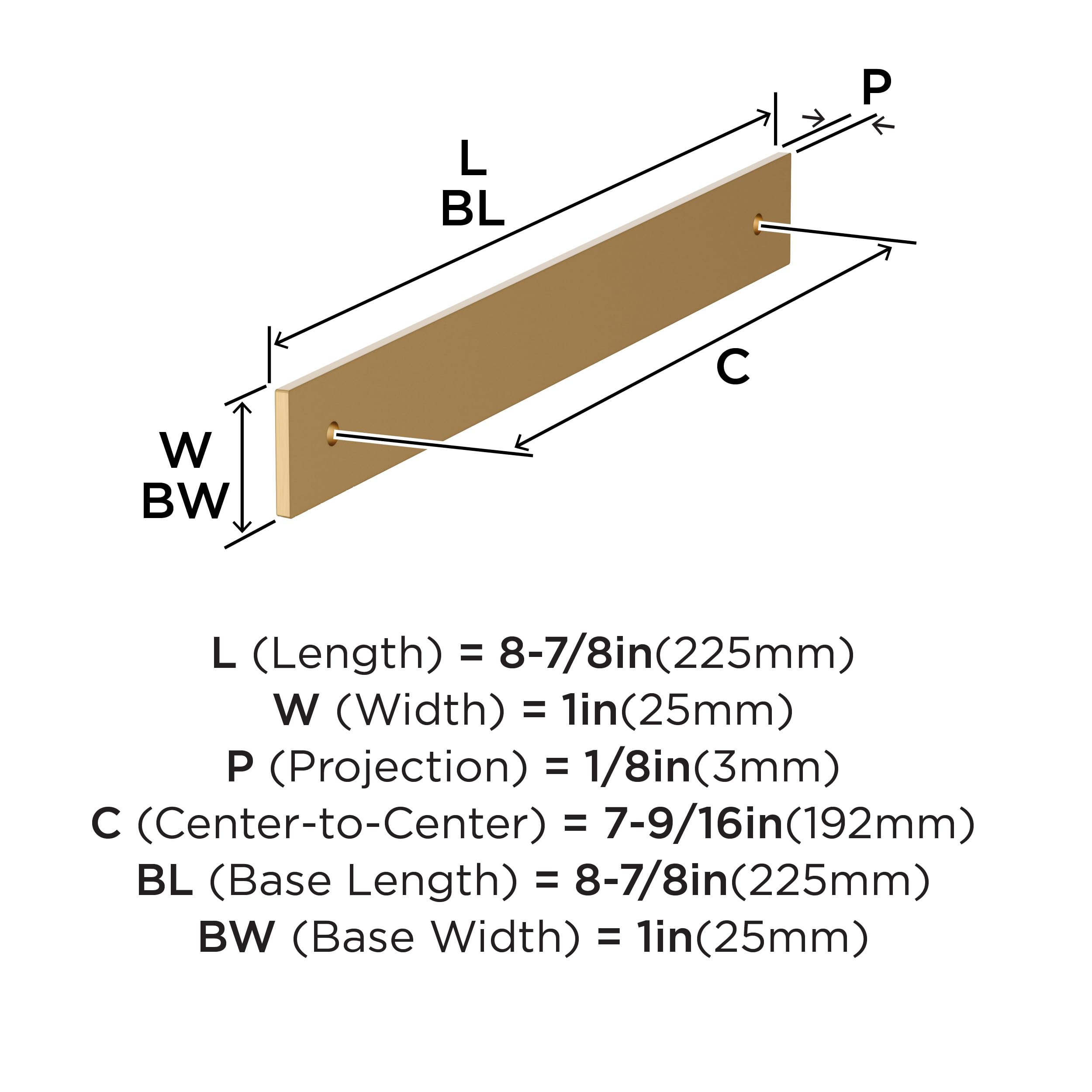 Amerock Ladera Champagne Bronze Backplate - Buy Online -6