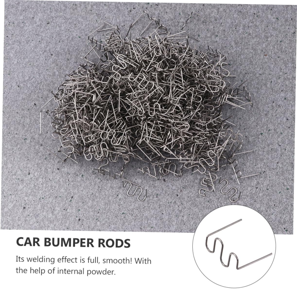 1000Pcs Car Bumper Repair Welding Rods High Strength Welding Studs for Automotive Repair Durable Weld Electrodes for Bumper Radiator and Lamp Holder Restoration