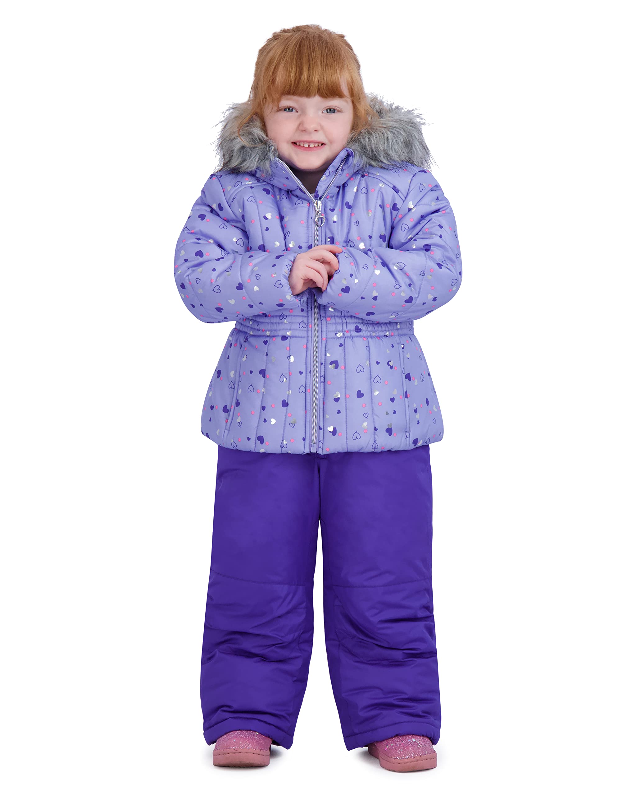 Rothschild Girls' Ski Jacket and Snowbib Snowsuit Set