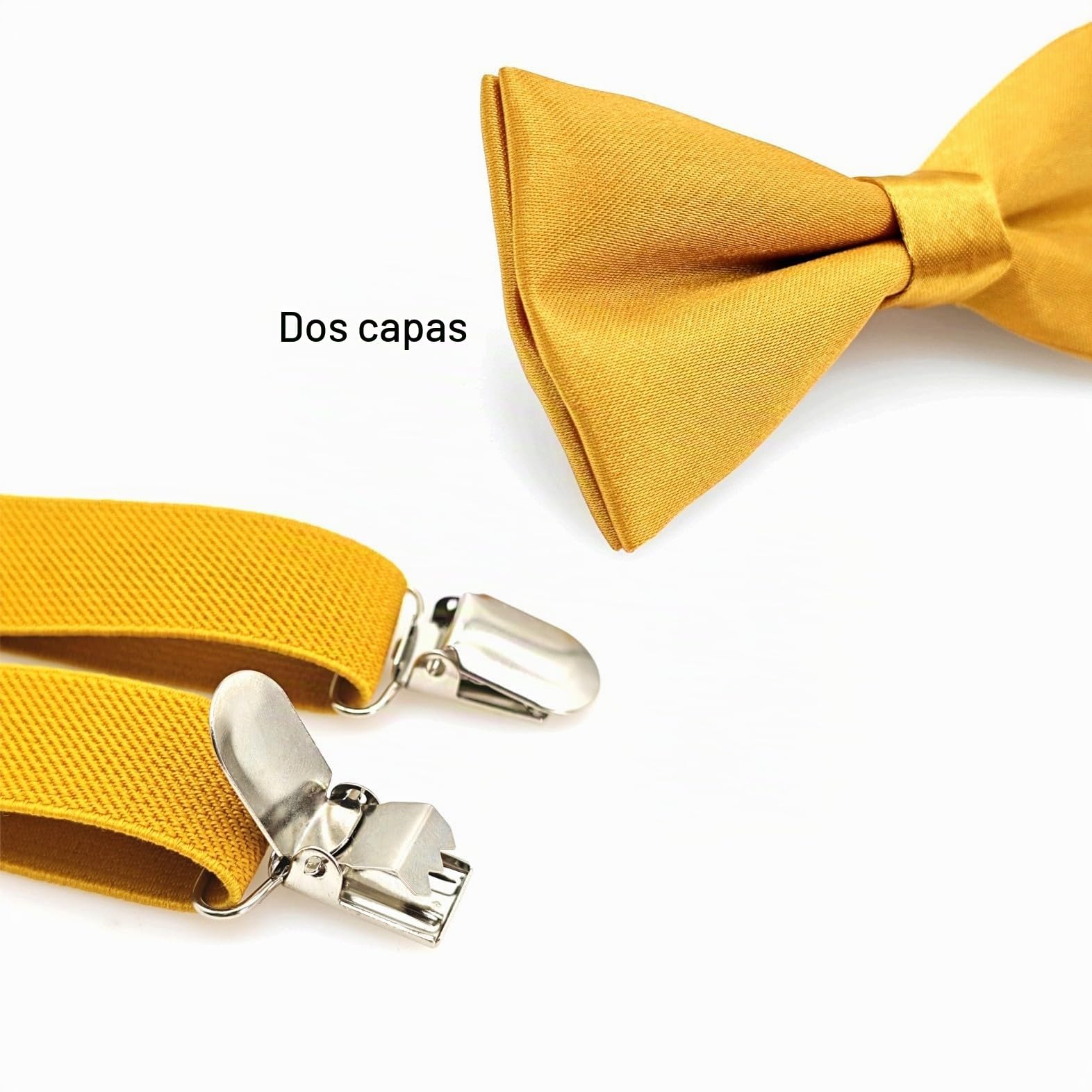 JZK Conjunto de pajarita y tirantes dorados para niños menores de 135 cm, tirantes ajustables en forma de Y con pajarita para niños, niños y niñas, bodas, fiestas, disfraces, dorado, talla única