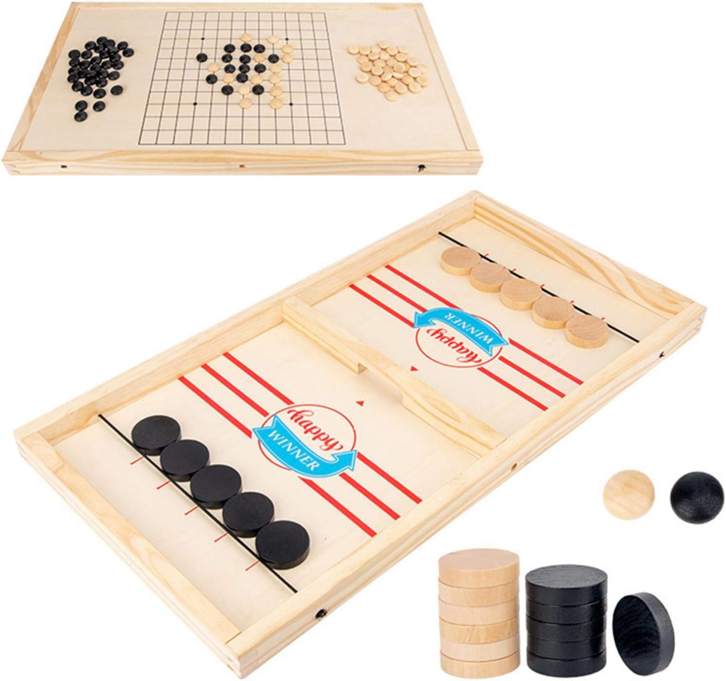 Fast Sling Puck Game Ice Competitive Hockey Year End Annual Account Air Ball Wood