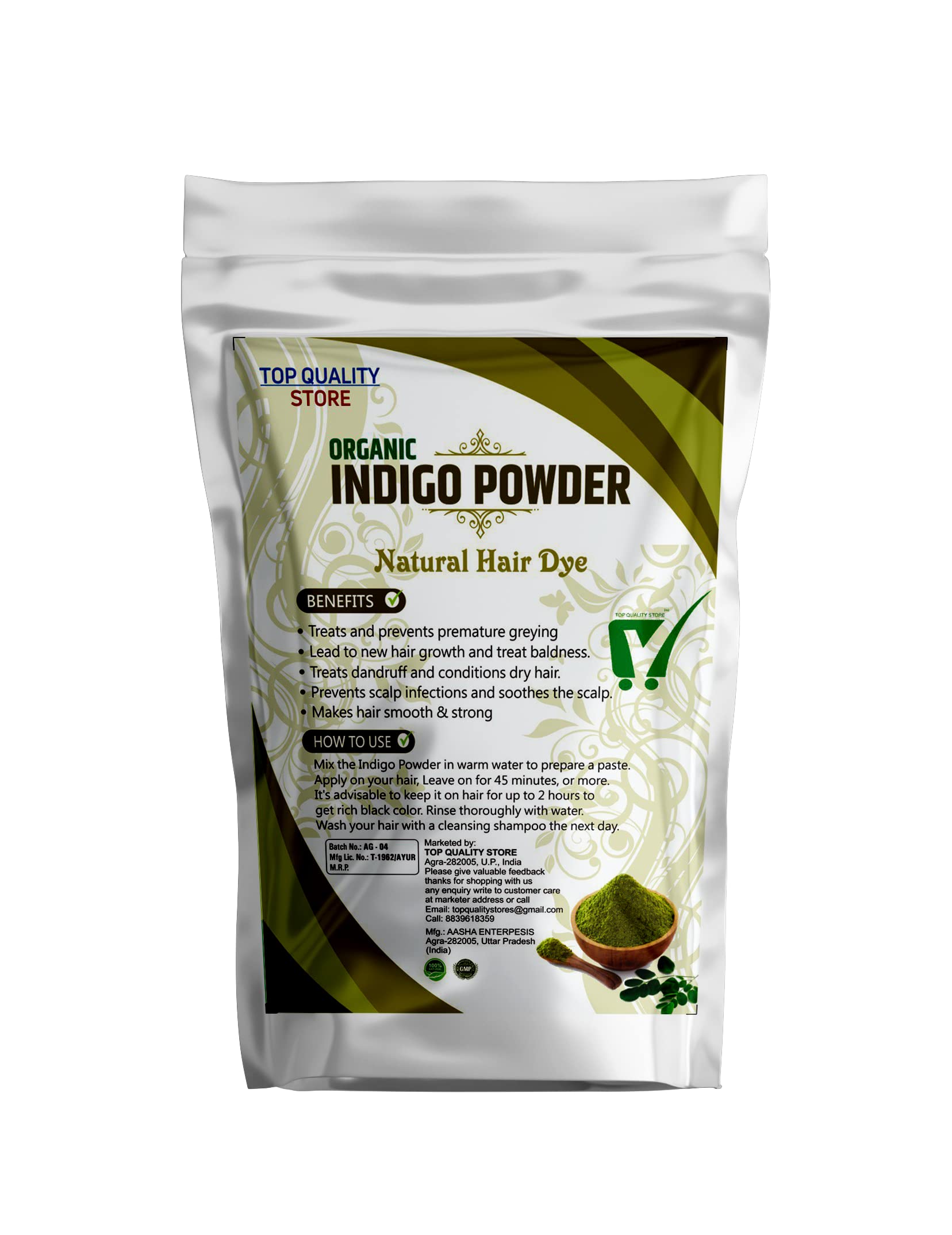 HERBS 100% ORGANIC Indigo Powder For Hair & Beard Dye-image-37