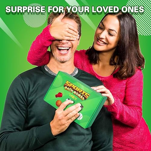 Miniatura 6 de HZEX - Bombas de baño, grandes bombas de baño orgánicas deportivas con 6 temas diferentes y 6 aromas diferentes para hombres, niños, mujeres, niños,