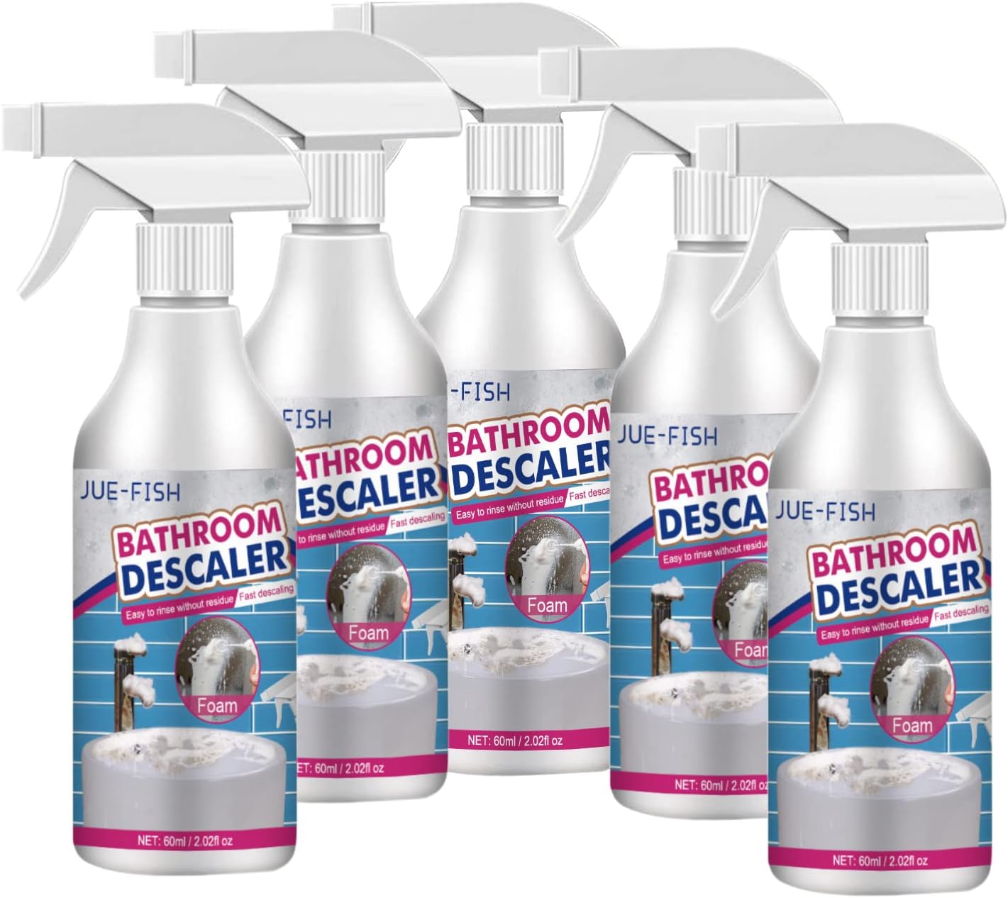 Jue Fish Bathroom Descaler Spray, Powerful Cleaning Agent