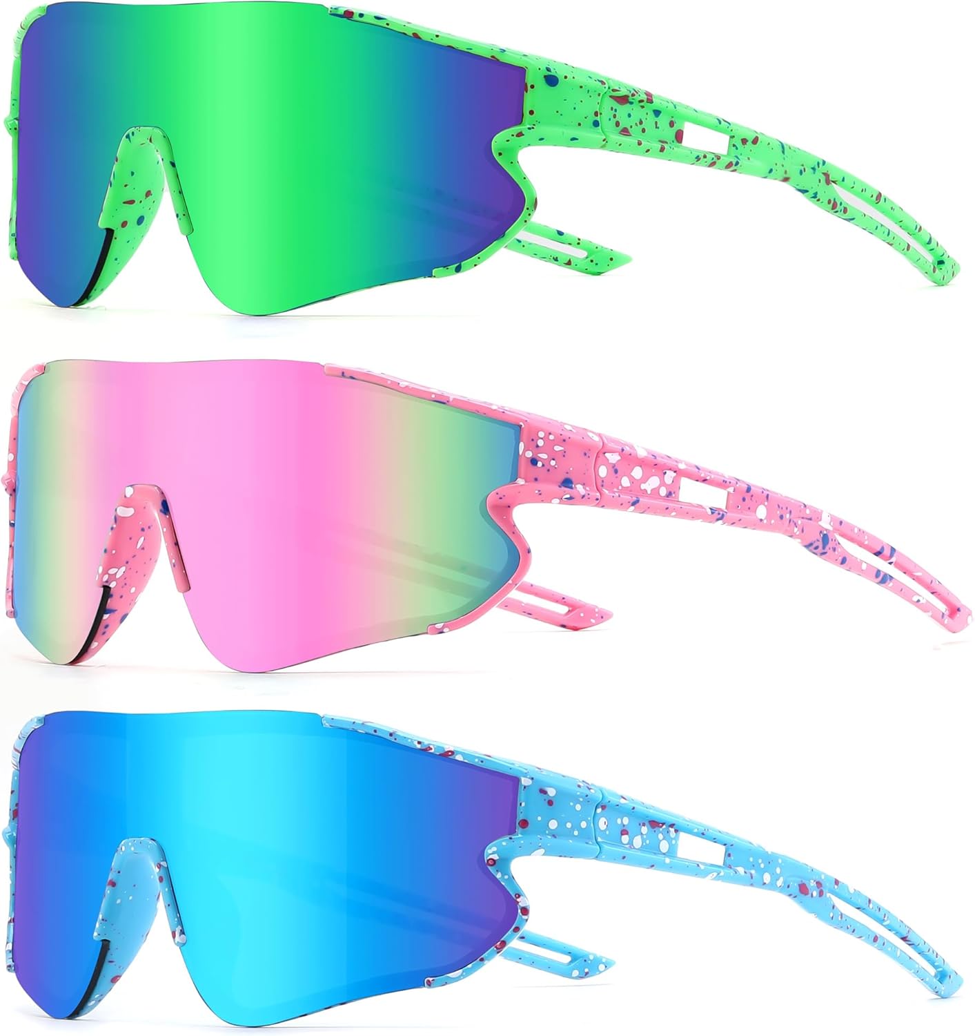 YuJian 3 pack Kids Sunglasses Youth...