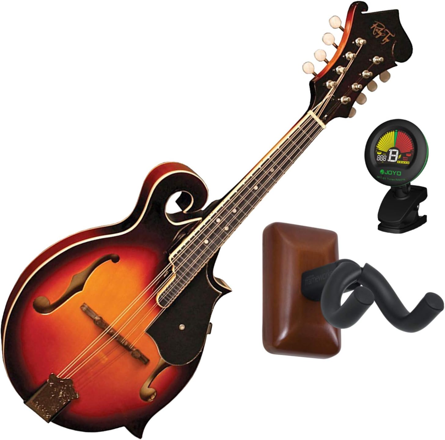 Morgan Monroe Rocky Top RT-FM1 F Style Mandolin with Tuner and Wall Hanger