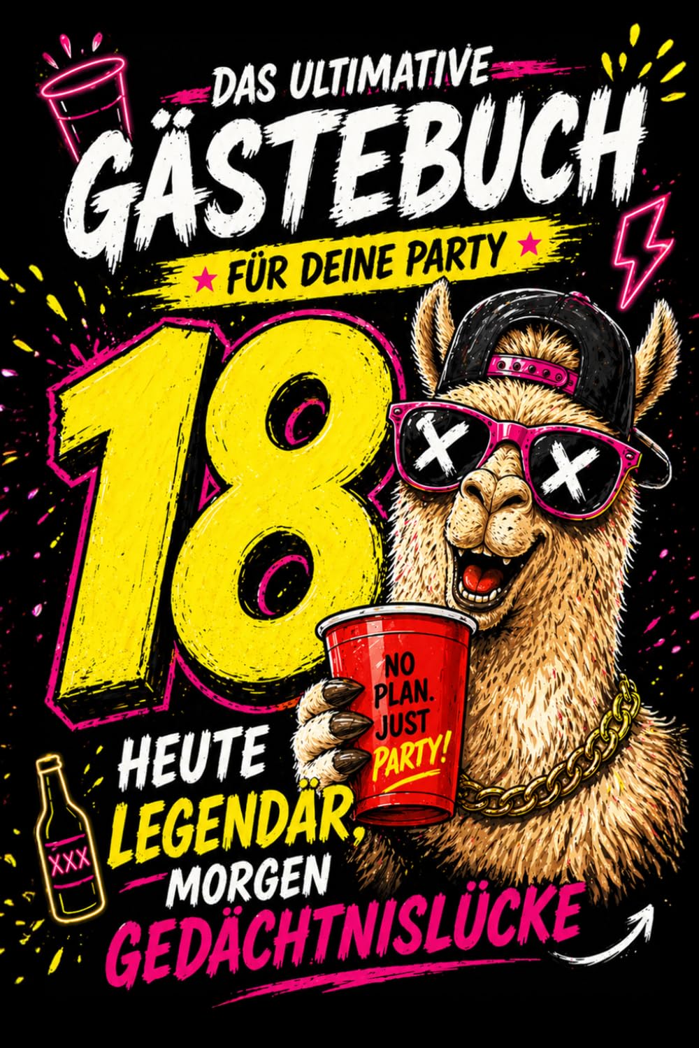 Heute Legendär, Morgen Gedächtnislücke ! Das ultimative Gästebuch zum 18 Geburtstag - Party Freundebuch mit Trinkspielen und lustigen Fragen zum Ausfüllen