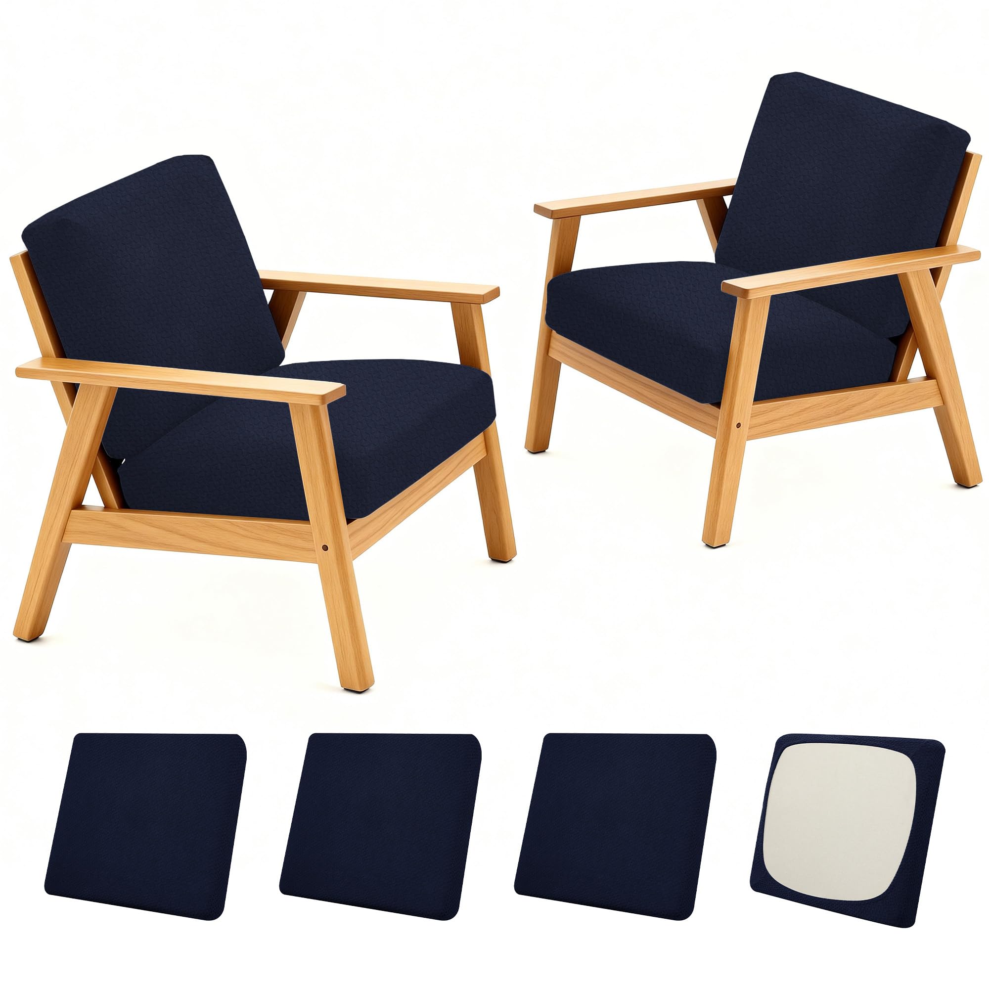4 Pcs Outdoor Cushion Covers, Patio Sofa Cushion Covers Replacement