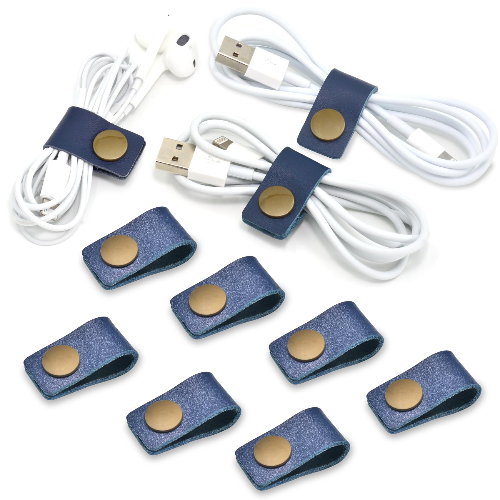 CAILLU Cord Organizer,Cord Keeper,Cable Organizer USB Holder,Cable Management,Cable Straps,Earbud case,wrap Headset Winder,Phone Earphone Clips Ties