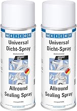WEICON 2-11554400 Spray de sellado universal (2 unidades, 400 ml), color negro, 2 Dosen