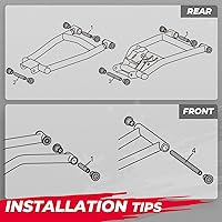 Vista 6 de KEMIMOTO Kit de Bujes de Brazo de Control de Servicio Pesado Compatible con 2013+ Polaris Ranger XP 900/Crew 2017-2018 Polaris Ranger 1000 XP Crew