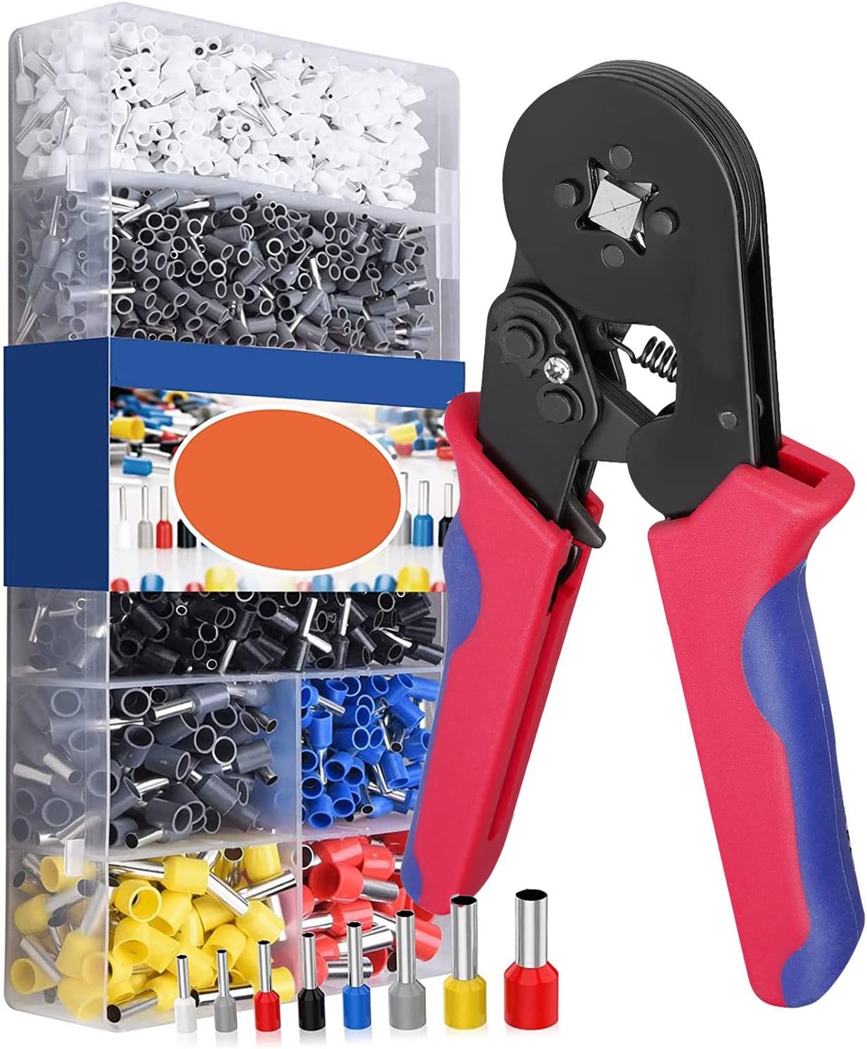 Pinza Crimpatrice A Scambio Rapido SA 03BC - Ganasce Intercambiabili Per Terminali, Acciaio Carbonio - Foto 5