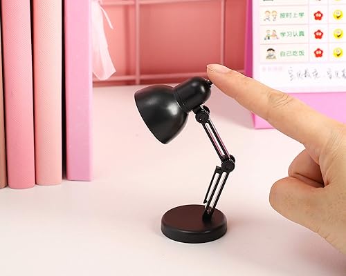 Miniatura 2 de Paquete de 2 mini lámparas de mesa LED plegables para lectura nocturna para el hogar, habitación, computadora, luces nocturnas, protección ocular,