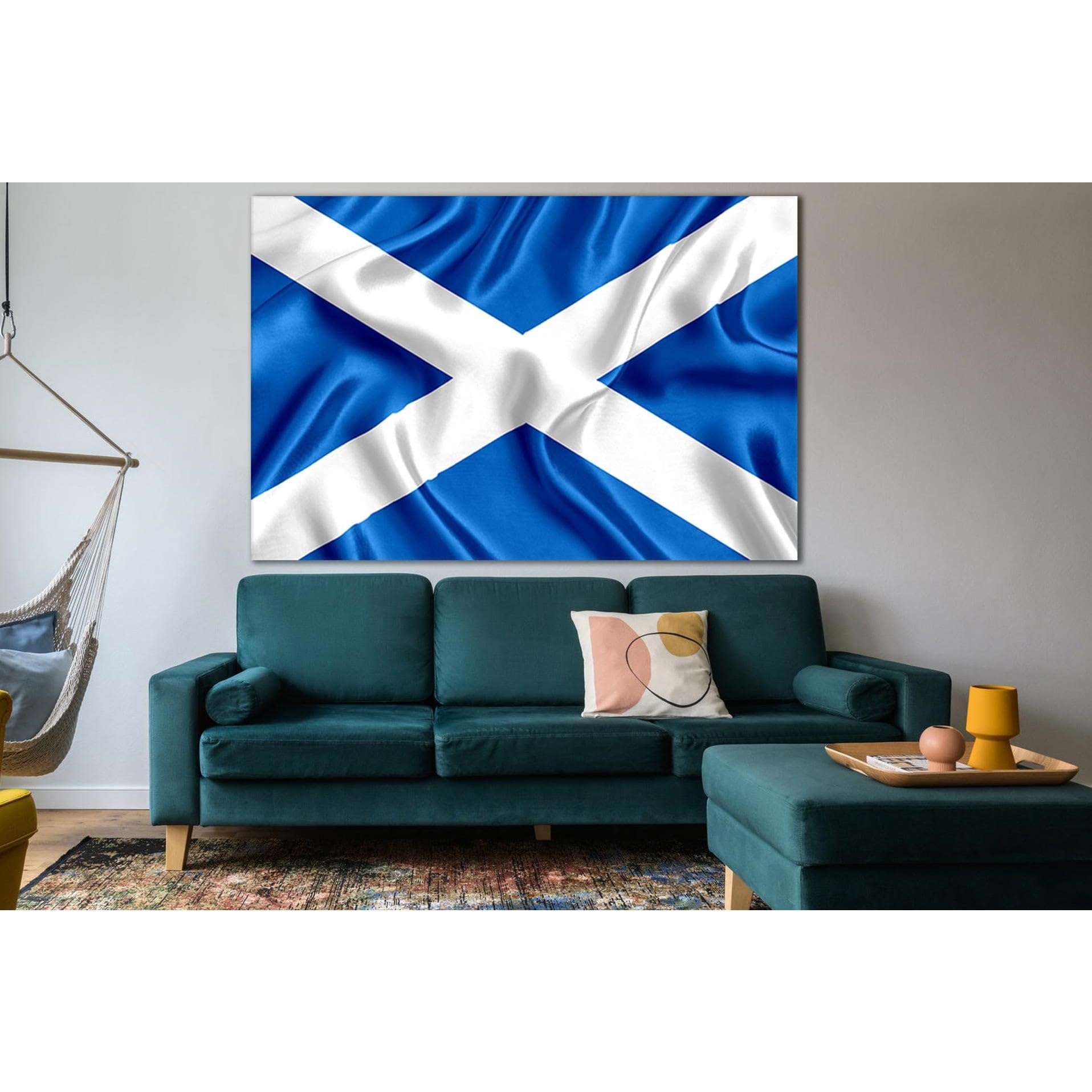 Drapeau Écosse ZELLART SL1194 impression sur toile premium tendue sur chassis - 3