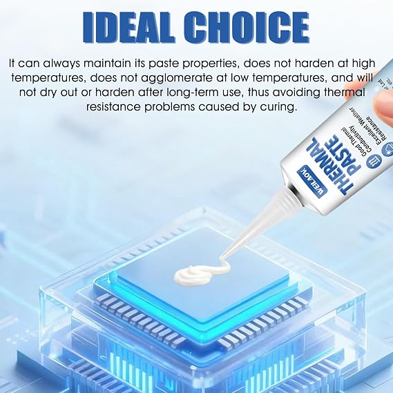 CPU Thermal Paste Cooling Paste CPU CPU Paste Good Thermal Conductivity Good Thermal Conductivity High Performance Thermal Paste Suitable for CPU Game Consoles Graphics Cards etc. 100 ml