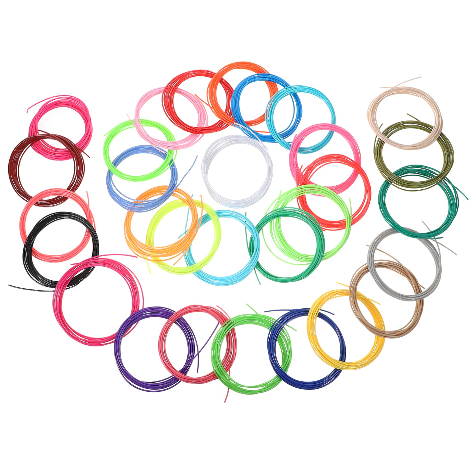 Cabilock 5 Rollos consumibles de impresión 3d material de impresora 3d suministros de impresión 3d accesorio de impresora 3d accesorio de impresión material de impresión de la impresora PCL
