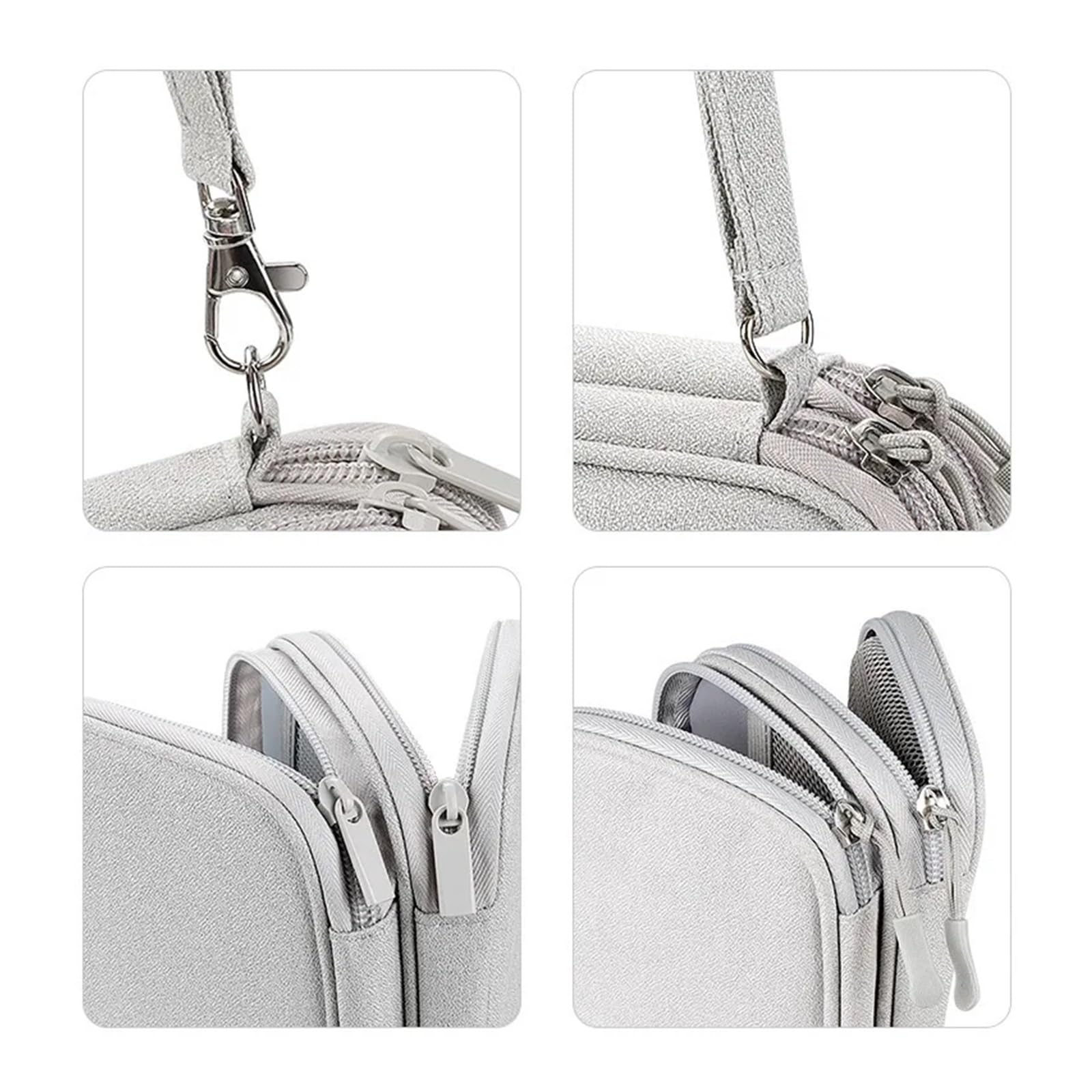 Bolsa organizadora de Cable 2pcs Doble Capa Viaje(Blue)