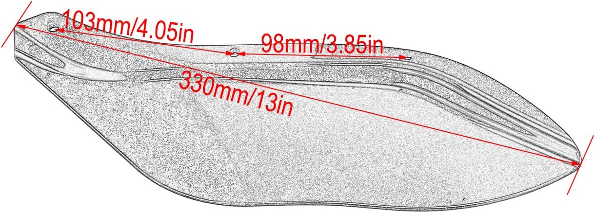 Fairing Air Deflectors Side Wing Windshield Side Cover Fit for Harley Touring Electra Glide 1996-2013 Black