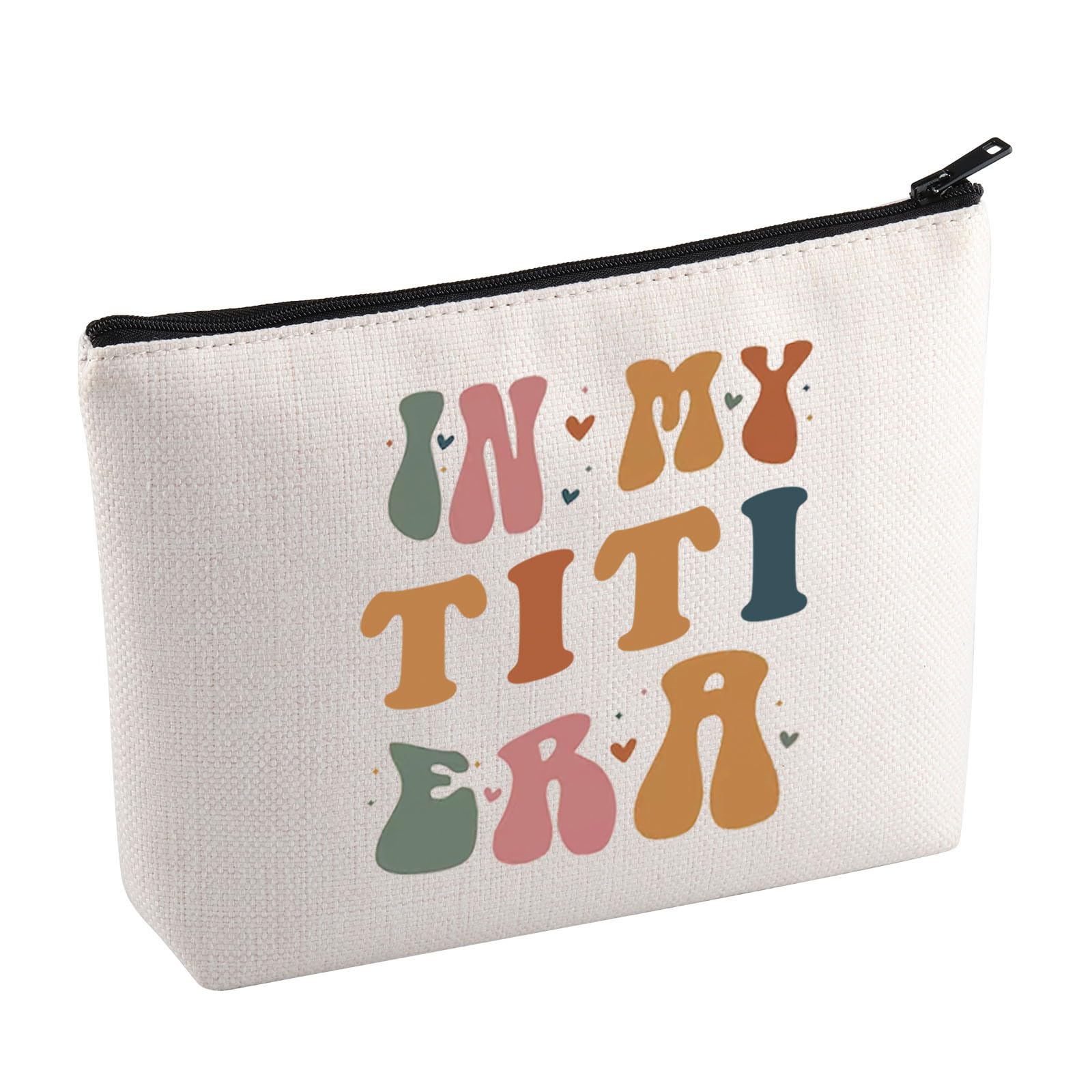 KUIYAITITI Cosmetic Bag Spanish Aunt Gift Auntie Mother Day Gift Era Makeup Bag From Niece Nephew (TitiEraMakeup)