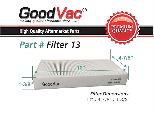 Miniatura 4 de GoodVac Filtro HEPA para reemplazar Honeywell parte HRF201B, filtro U y para adaptarse a purificadores de aire limpio HEPA HHT270 HHT290 (4)