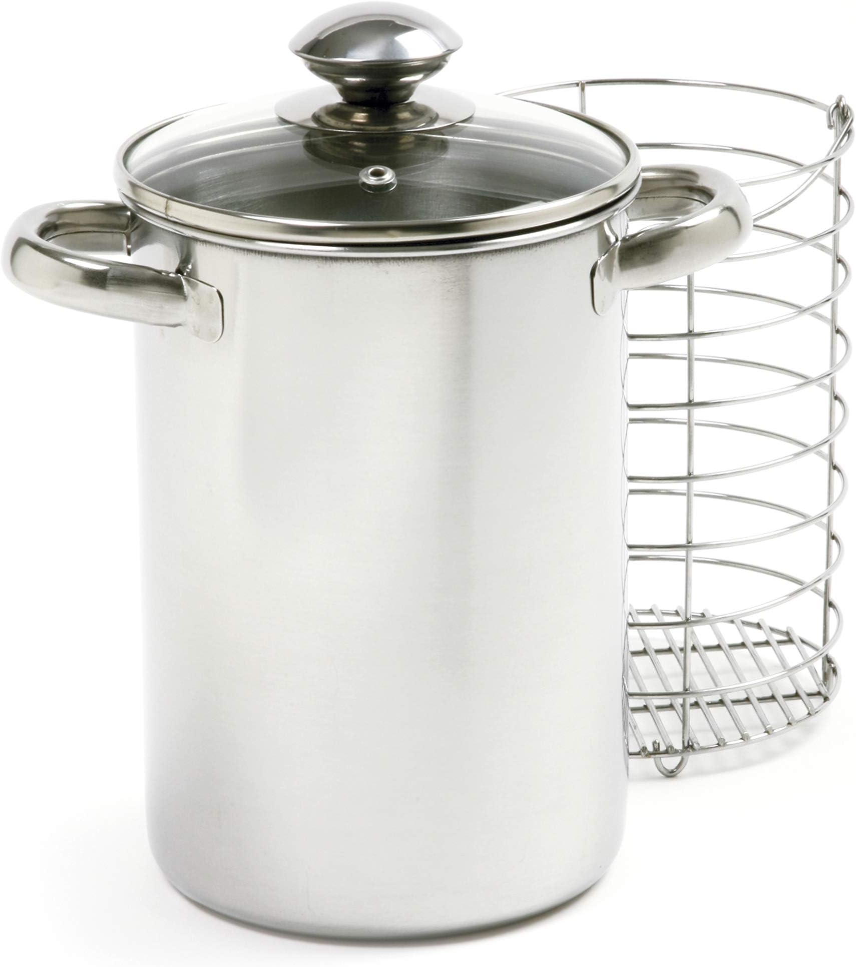 Norpro 573 Stainless Steel Vertical Cooker/Steamer, 3 Piece Set, 10in/25.5cm, as shown